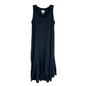Calson Nordstrom Ruffle Midi Tank Dress Black Size S
